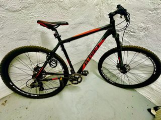 Bicicleta B-Pro MTB Negra y Roja