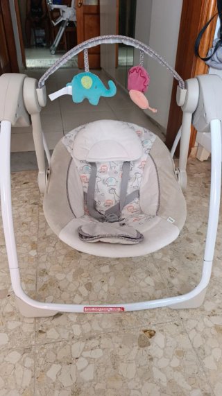 Andador bebé, cuna portátil,espejo, hamaca, bañera