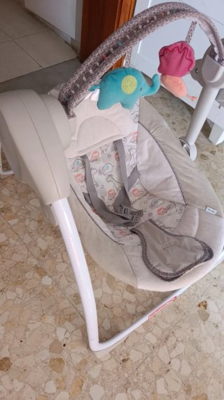 Andador bebé, cuna portátil,espejo, hamaca, bañera