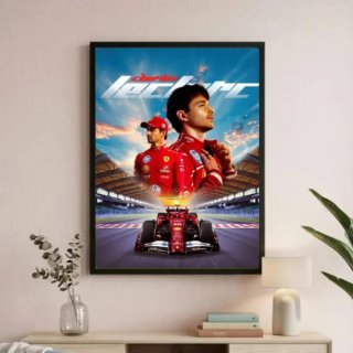 Quadro Charles Leclerc scuderia Ferrari