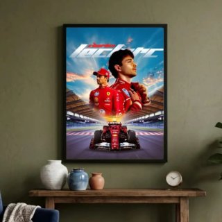 Quadro Charles Leclerc scuderia Ferrari
