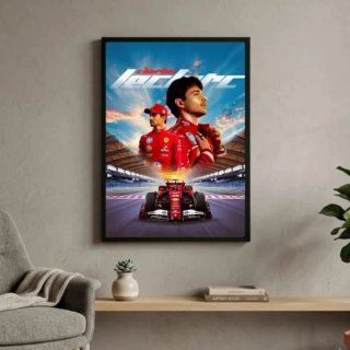 Quadro Charles Leclerc scuderia Ferrari