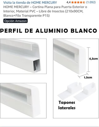 Cortina Puerta PVC 90x210cm