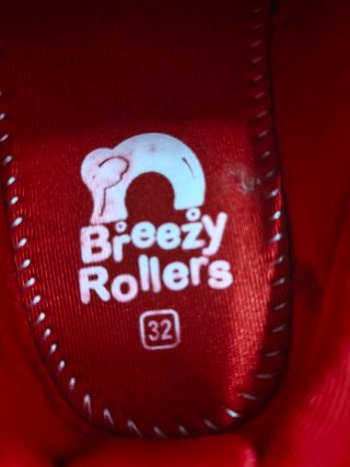 Zapatillas Breezy Rollers Rojas Talla 32