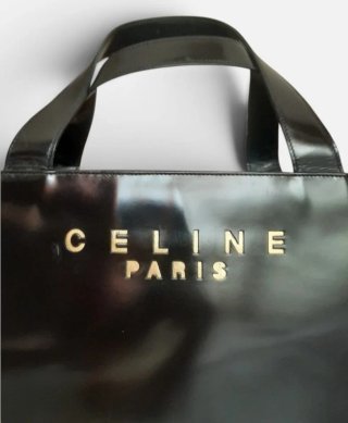 Bolso Celine Piel Negro Troquelado 97