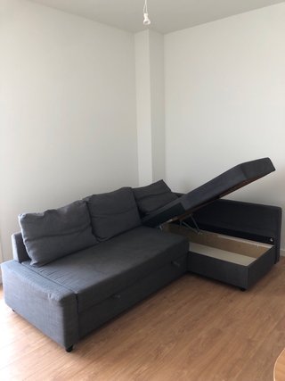 Sofá cama IKEA FRIHETEN chaise longue gris