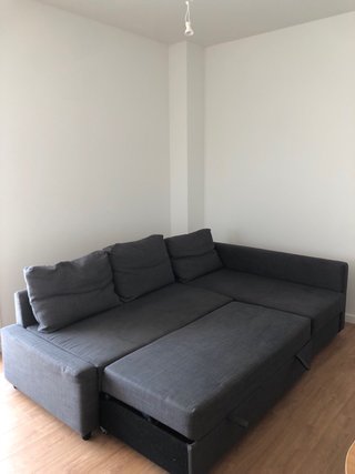 Sofá cama IKEA FRIHETEN chaise longue gris