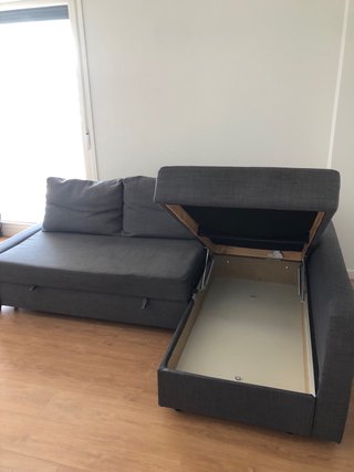 Sofá cama IKEA FRIHETEN chaise longue gris