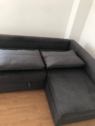 Sofá cama IKEA FRIHETEN chaise longue gris