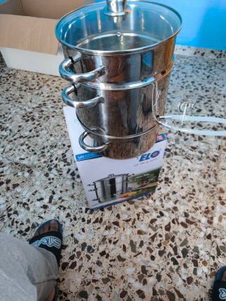 Extractor de Zumo Vapor Acero Inoxidable
