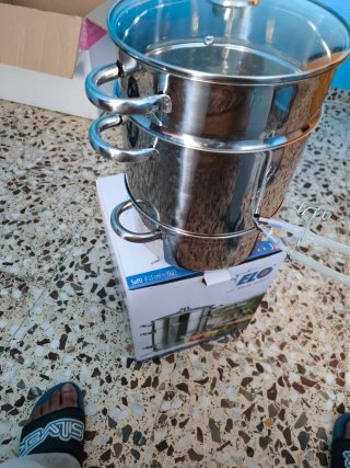 Extractor de Zumo Vapor Acero Inoxidable