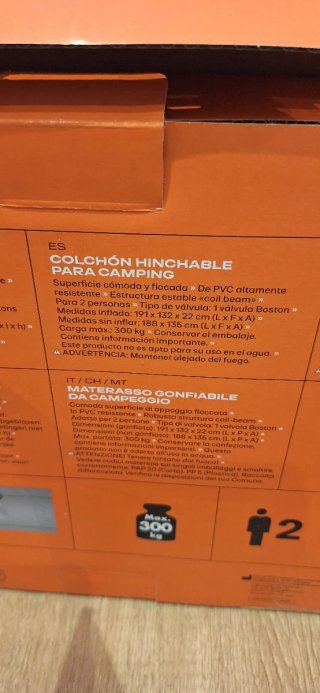 Colchón Hinchable CRIVIT 191x132x22cm