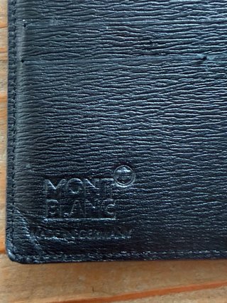 Cartera Montblanc Piel Negra sin estrenar