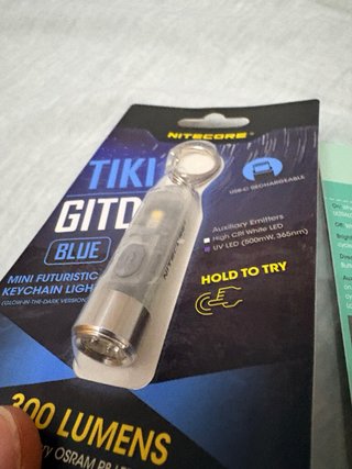 Lote 2 x Nitecore TIKI GITD Mini Linternas