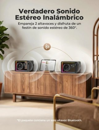 Altavoz Bluetooth RIENOK 40W Woofer 90mm