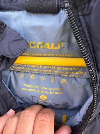 Abrigo Ecoalf niño azul talla 12