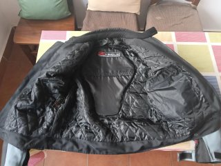 Chaqueta Cordura Moto Negra y Gris