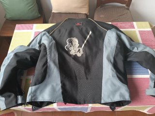 Chaqueta Cordura Moto Negra y Gris