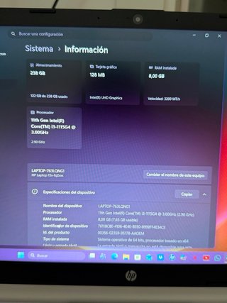 Laptop HP Blanca