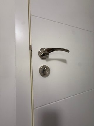 Puerta blanca interior con manilla