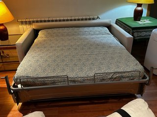 Divano letto a 2 posti beige