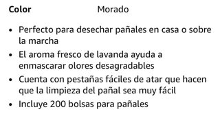 Bolsas para pañales desechables (50% reciclado)