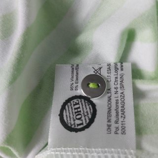 Pijama Lohe Mujer Talla L Viscosa Rayas y Lunares