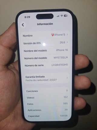 iPhone 16 Negro
