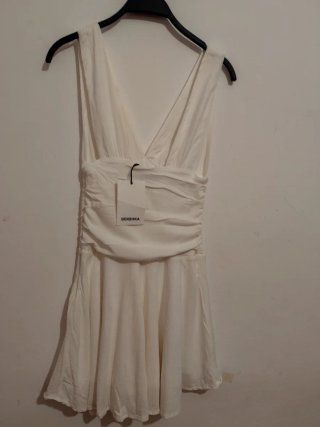 Vestido mini drapeado Bershka T. S
