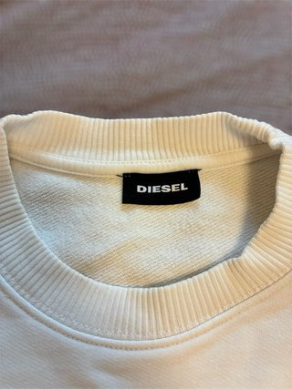 Felpa Diesel Bianca Taglia S