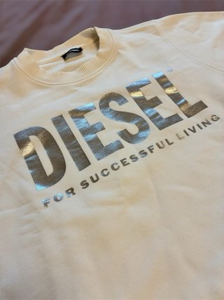 Felpa Diesel Bianca Taglia S