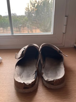 Chanclas estilo Birkenstock Beige