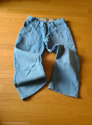 Calças Jeans vintage, Azuis. Medidas nas fotos