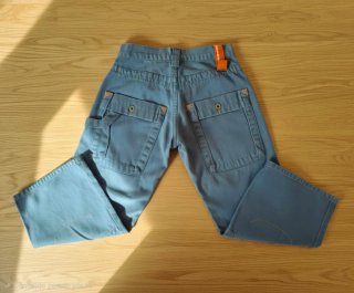 Calças Jeans vintage, Azuis. Medidas nas fotos