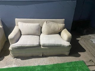 Sofás de tela beige (2 unidades)