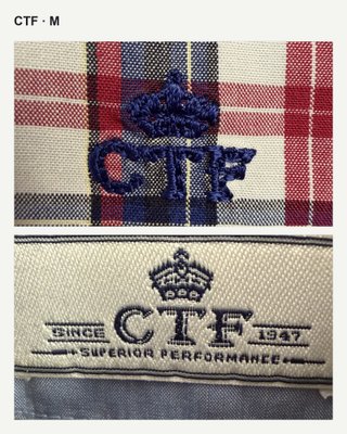 Camisa CTF hombre cuadros rojo azul talla M
