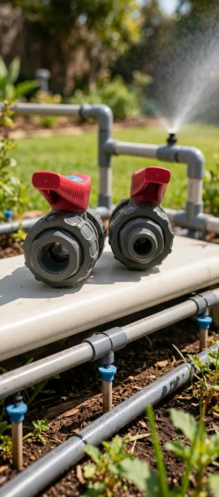 2 Válvulas JIMTEN 20mm 1/2" PVC nuevas