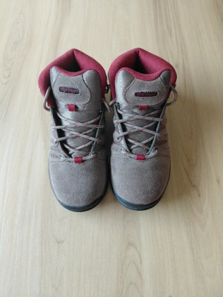 Botas Hi-Tec Mujer Beige y Rojo