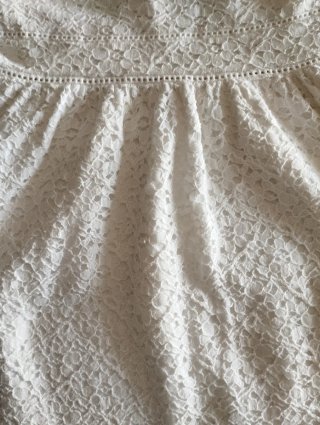 Vestido blanco Zara niña talla 9