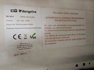 Microondas Orbegozo MI2015