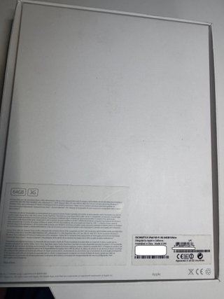 Caja iPad 2 wifi 3G 64 (solo caja)