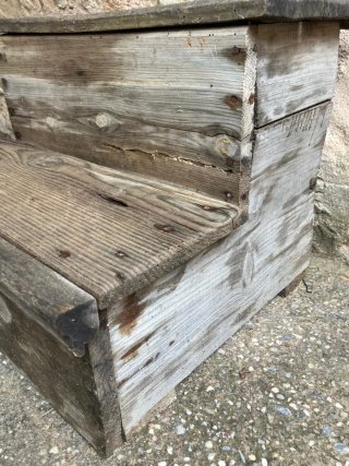 Mueble Escalera Madera Antigua