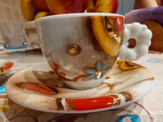Tazzine caffè con piattini Benvenuto 2012