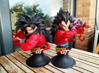 Bustos Goku y Vegeta SSJ4 - 23 cm