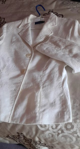 Traje Chaqueta y Pantalón Blanco