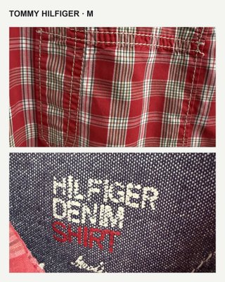 Camisa Tommy Hilfiger Denim roja talla M