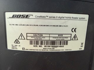 Bose CineMate II Sistema Home Cinema