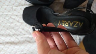Zapatos de tacón negros talla 38