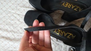 Zapatos de tacón negros talla 38