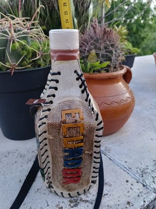 Botella Artesanal Ecuador. Hecha a mano.